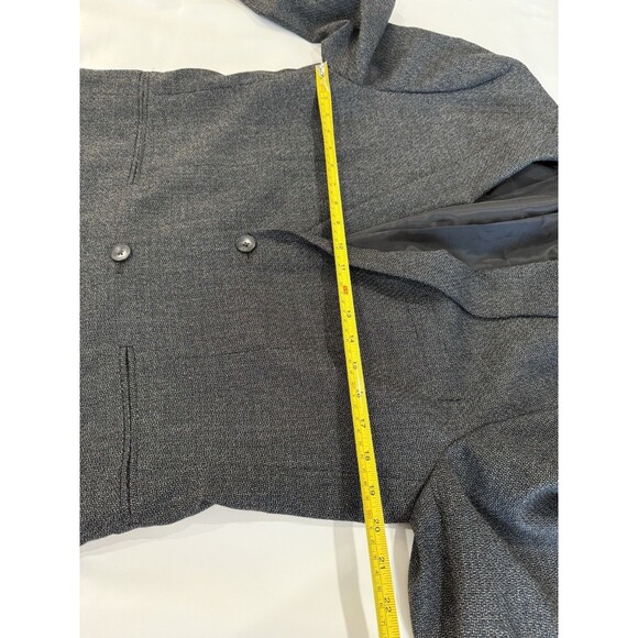 Alfani Mens Blazer Sz M Gray Charcoal 2 Button Sport Coat Blazer Textured NWT a - Picture 8 of 9